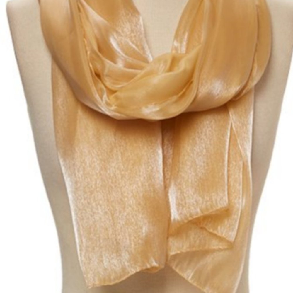 Elegant gold scarf